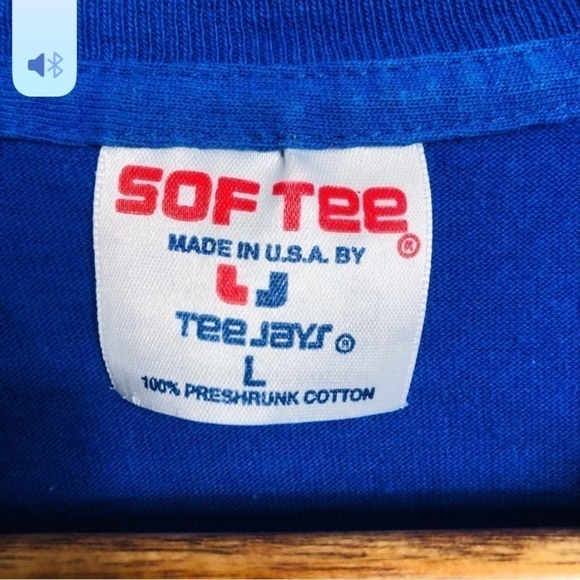 Vintage Brand New Blue Hawaii Single Stitch Puffy Vinyl Print T-Shirt Large - Picture 10 of 10